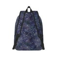thumbnail image 3 of Balery Watercolor Indigo Vintage Canvas Backpack for Men and Women - Large Capacity, Durable Travel Laptop Bag for School, Work, Hiking, and Outdoor Activities-Small, 3 of 7