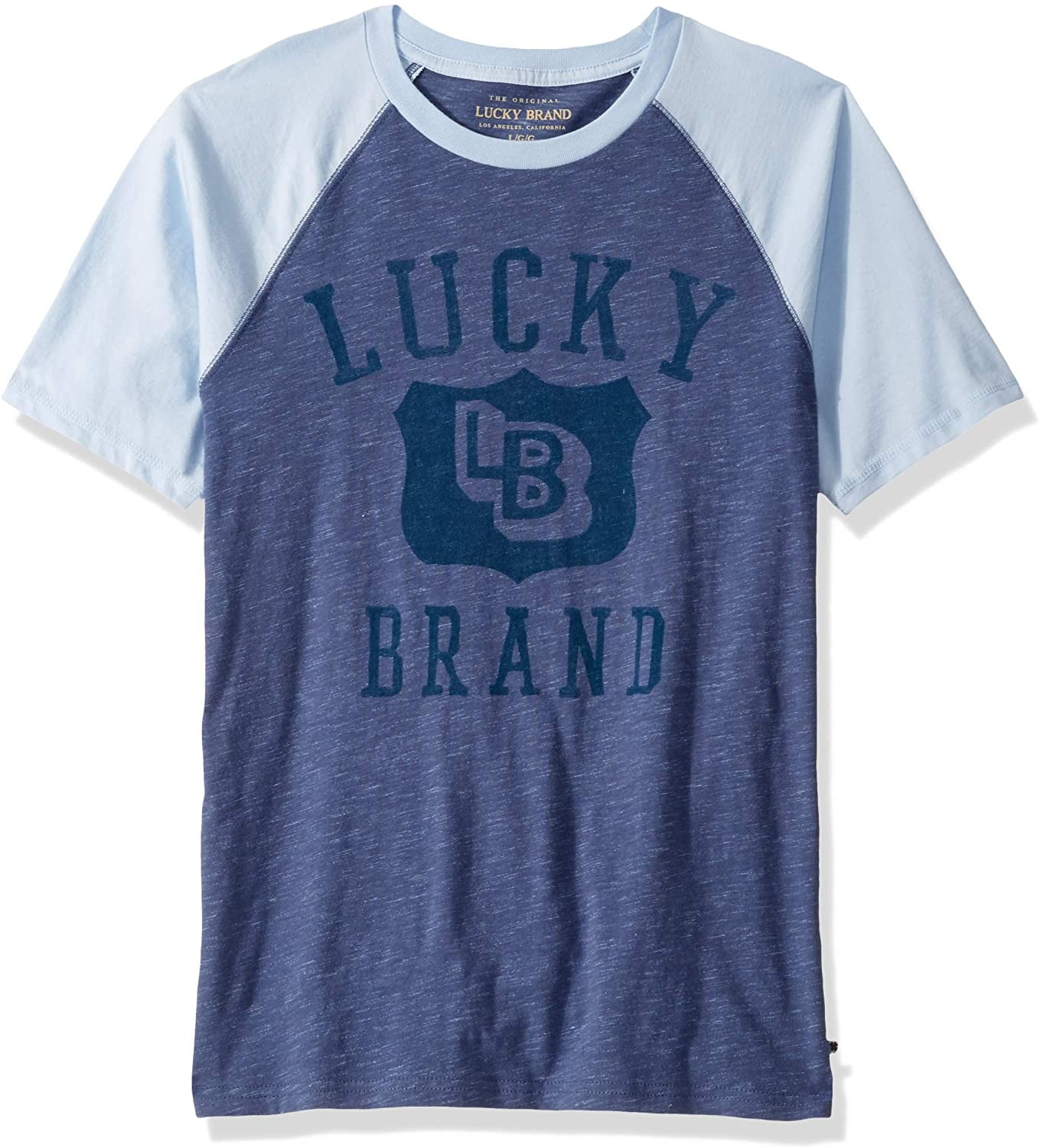 Lucky Brand Little Boys' Short Sleeve Solid Raglan Tee Shirt, Shield ...