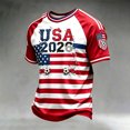 thumbnail image 4 of 2026 USA Soccer Jersey Shirts for Men, Men's USA Soccer Graphic T-Shirt, Patriotic American Flag Sports Jersey, Short Sleeve Athletic Tee, 4 of 4