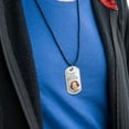 thumbnail image 3 of If Drinking on the Front Porch Counts then Yes Call Me Outdoorsy Funny Humor Military Dog Tag Pendant Necklace with Cord, 3 of 5