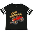thumbnail image 3 of Inktastic Happy Thanksgiving Monster Truck with Turkey and Food Boys or Girls Toddler T-Shirt, 3 of 5