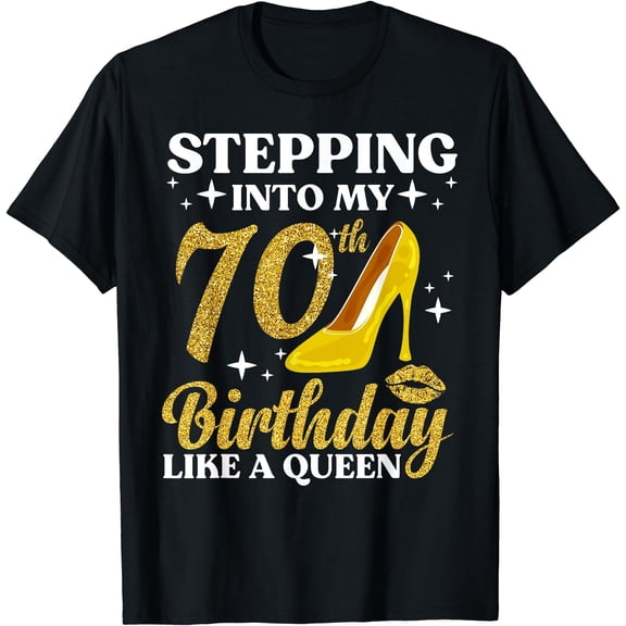 70th Birthday Art For Women Ladies Girls Turning 70 Gag Idea T-Shirt