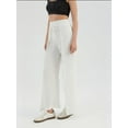 thumbnail image 4 of High Waist Straight Leg Trousers with a Front Tie, 4 of 6