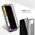 thumbnail image 4 of KIQ iPhone 11 Pro Max / XS Max Screen Protector Tempered Glass Privacy Black, 9H Tough Bubble-Free Anti-Scratch Self-Adhere Easy-To-Install for Apple iPhone 11 Pro Max / XS Max, 4 of 6