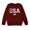 thumbnail image 4 of ZOHIUM Womens Sweatshirt Oversized Usa Sweatshirt Women's Long Sleeve Casual Pullover Oversized Hoodie Shirt Sudaderas Para Mujer (A,XL), 4 of 5