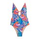 thumbnail image 3 of Gibobby Trajes de Baño Mujer Completo Traje de baño con tirantes para mujer, nuevo traje de baño, monos de Bikini florales sexis(Morado,G), 3 of 5