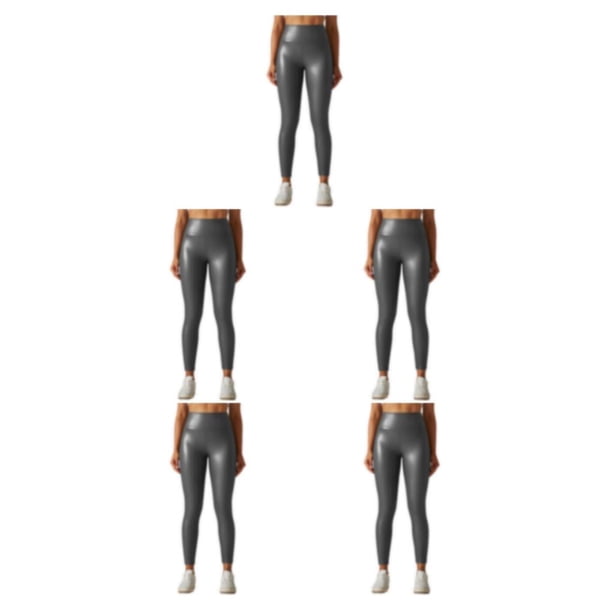 Minnieouse Leggings de cuero para mujer, pantalones pitillo de Yoga, ajustados, ajustados, Push Up, parte inferior, medias deportivas para fiesta Type2 NO2