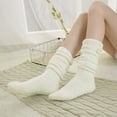 thumbnail image 2 of Bibifish Women Socks Fuzzy Thigh High Socks Long Fluffy Knee High Socks Soft Slipper Fleece Over Knee Stockings Cozy Winter Socks, 2 of 4