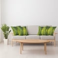 thumbnail image 3 of Ambesonne Nature Throw Pillow Cover 4 Pack, Tropical Foliage Leaf, 24", Fern Green, 3 of 5