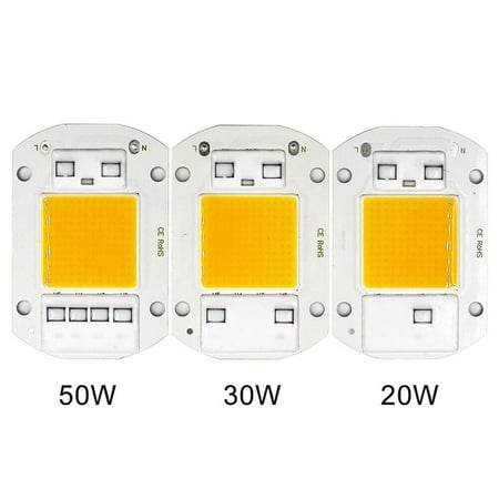 

20/30/50W High Power COB LED Chip 3000K 6500K Full Spectrum Floodlight Lamp Bead
