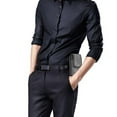 thumbnail image 6 of Heavy Duty Rugged Denim Fabric Case Belt Clip Holster w/Carabiner Keychain Hook and 2 Card Slots (Dark Grey) for OnePlus Nord N30 5G, N300 5G, 6 of 6