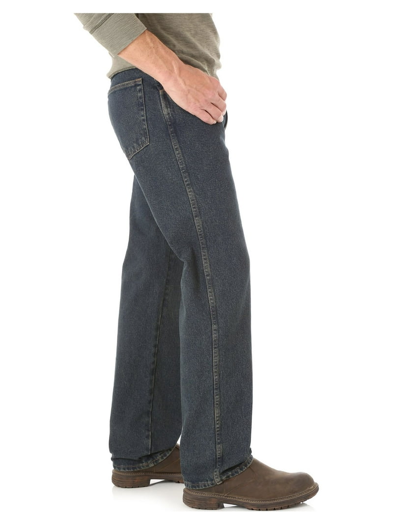 Rustler Men's Relaxed Fit Jeans, 100% Cotton Denim, Durable, 4
