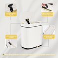 thumbnail image 3 of Botes de Basura,8L Cubo De Basura Autom&aacute;tico Con Sensor Para Ba&ntilde;o,Cubo de Basura de Pl&aacute;stico,Botes de Basura Inteligente,inteligente con tapa,para Inodoro (Blanco con, 3 of 7