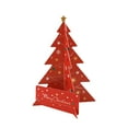 thumbnail image 2 of FastXmas Christmas Greeting Card,Christmas Tree Shaped Greeting Cards,5.4"x7.3" Merry Christmas Greeting Card,Small Card Christmas Tree Paper Cuttings Blessing Message Card for Friends,Family, 2 of 8