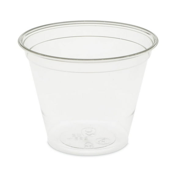 Pactiv Corp. YP9C EarthChoice 9 oz. Recycled Plastic Cold Cups - Clear