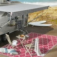 thumbnail image 4 of JONATHAN Y SMB109H-9 Trebol Moroccan Trellis Textured Weave Fuchsia/Light Gray 9 ft. x 12 ft. Indoor/Outdoor Area Rug, Pet Friendly, Stain Resistant, Easy to Clean, for Patio, Living Room, Bedroom, 4 of 8