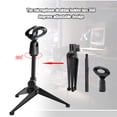 thumbnail image 4 of Microphone Tripod Desktop Mic Clip Holder Mini Desktop Mic Clamp Holder Durable ABS Table Tripod Stand Adjustable Desktop Mic Clamp Clip Holder For Microphone, 4 of 8
