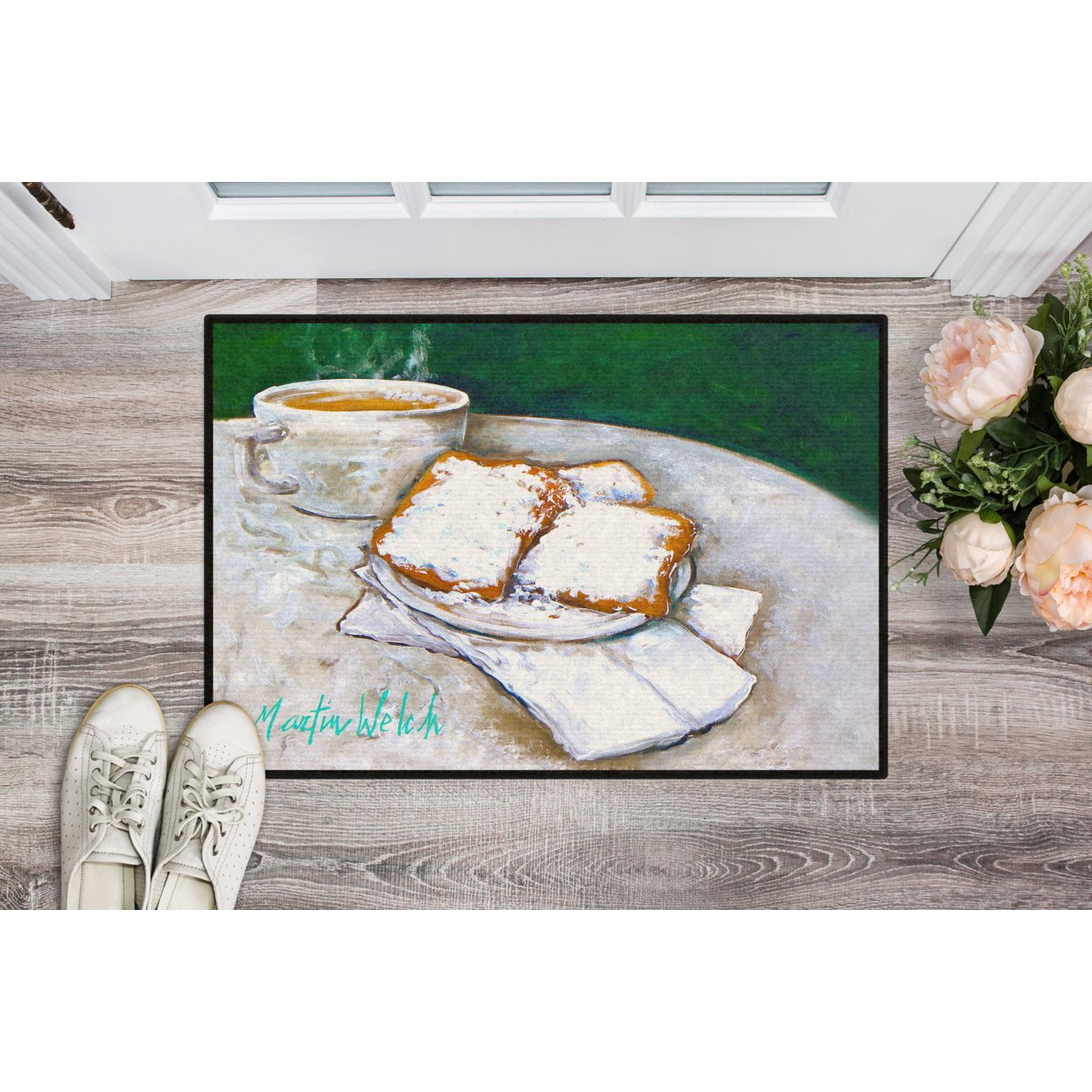 Breakfast Delight Beignets Door Mat