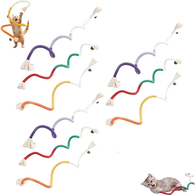Celery Pets Cat Chew Rope, Celeery Organic Cotton Chew Rope Toys for Cats, Catnip Toys for Cat RopeChew Toy, Self-Play and Teeth Cleaning, for All Breeds Cats(3 Set)