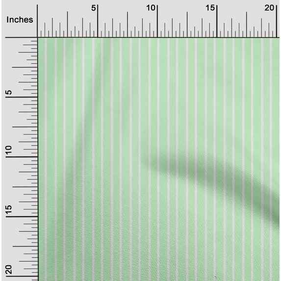 oneOone Cotton Cambric Fabric Stripe Printed Fabric 1 Yard 56 Inch Wide
