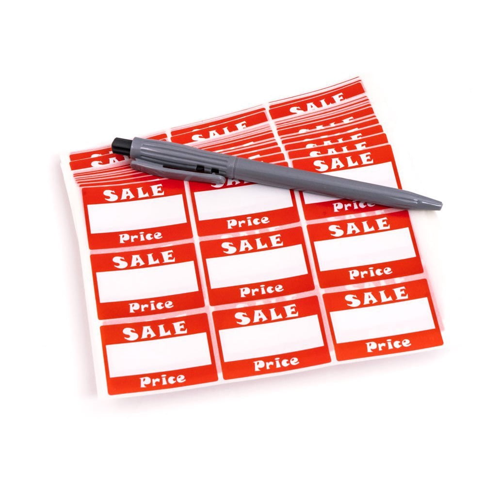 Red Rectangular SALE PRICE Adhesive Labels for Retail Display (Package of 504), This assortment ...