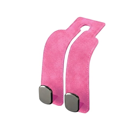 Zinc Alloy Car Headrest Hooks for Handbags Backpacks Umbrellas Heavy Duty Car Seat Back Storage Organizer Hanger Rear Seat Bag Holder for SUV Truck Vehicle Interior Accessories Rose Red