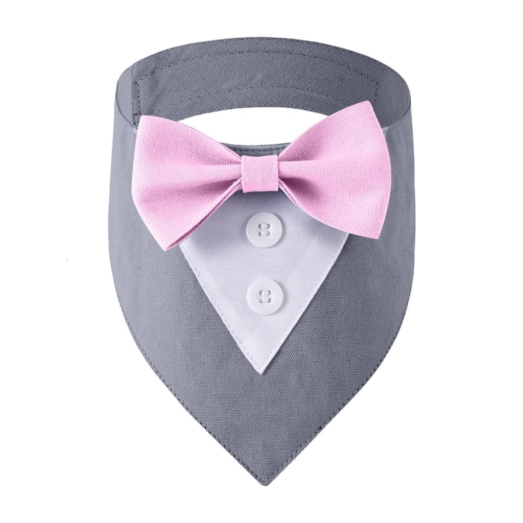 WIND LAND Classical Tuxedo Dog Neckerchief Adjustable Neck Collar Pet Birthday Parties
