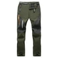 thumbnail image 1 of Ceisia Gift Men's Winter Casual Pants - Faddish Solid Patchwork Sports Zipper Pockets Trousers, 1 of 4