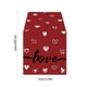 thumbnail image 3 of XUNRYAN - Camino de mesa decorativo para San Valentín por menos de 10 $, decoración de corazón para chimenea, adorno para fiesta de aniversario de boda, mantel romántico para cocina (liquidación), 3 of 6