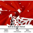 thumbnail image 4 of Christmas Kitchen Curtain, Red Xmas Snowflakes Velvet Curtain for Kitchen Window, Winter Window Treatment Rod Pocket Thermal Insulated Room Darkening Curtains, 26x30 Inch 2 Panels, 4 of 6