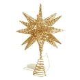 thumbnail image 2 of 11 Inch LED Multidimensional Metal Star Tree Topper with Glitter,Tree Toppers,Christmas Star Tree Topper,Rustic Tree Toppers Christmas Decorations,Battery Powered Xmas Treetop Star Decor(Gold), 2 of 8