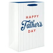 American Greetings 10" Medium White Father's Day Gift Bag, Baseball Tee (1-Count)