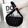 thumbnail image 1 of Bolso de mano de nube para mujer, Bolso de media luna con correa con nudo, Bolso casuales de gran capacidad de nailon, 1 of 8