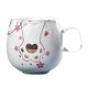 thumbnail image 1 of Tazas de cerámica de 350ML, , 12 onzas, apto para lavavajillas, artesanía para hombres, mujeres, Valentín, novio, novia, niños, U0221 gris CUTICAT mujeres tazas hombres mordaza, 1 of 6