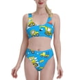 thumbnail image 2 of Picia Cute Car Cartoon Women's High Waisted Bikini Scoop Neck Swimsuit Two Pieces Bathing Suit-Small, 2 of 8