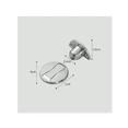 thumbnail image 2 of Tope Magnético Acero Inoxidable Para Puertas 4p Plata, 2 of 3