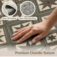 thumbnail image 6 of ODIKA 8'x10' Washable Area Rug Non-Shedding, Easy Care, Folk Distressed Farmhouse Border Lettering Primitive Vintage Refined Structured for King Size Bedroom Under Bed, Master Suite, 6 of 7