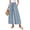 AH08-Blue, variant on Womens Wide Leg Cropped Palazzo Pants Dressy Casual High Waist Flowy Gaucho Capri Pants Lounge Beach Vacation Slacks Black 2XL