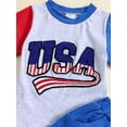thumbnail image 4 of 4th of July Family Matching Outfits Mommy and Me Matching Tees Tops American Flag T-Shirts/Shorts Set Summer Clothes, 4 of 7