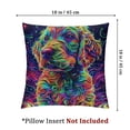 thumbnail image 4 of Ullo0ord 3D Painting Dog Throw Pillow Covers Set of 2 Cushion Case Pillow Covers Decorative Square Pillow Covers for Couch Sofa Bed 18x18in, 4 of 7