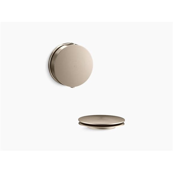 Open Box Kohler K-T37392 Pureflo Contemporary Rotary Turn Cable Bath Drain Trim - Bronze
