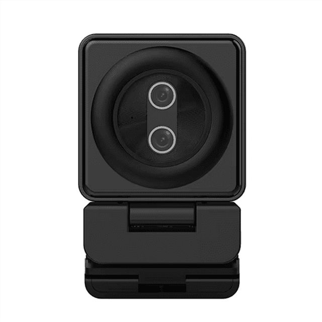 Webcam 12MP 4K 30fps Double Objectif USB Web Cam avec Microphone Mise au Point Automatique Caméra en Diffusion en Continu 20X Zoom pour Diffusion en Direct, 1 * Caméra Jumelle 1 * Télécommande, Noir