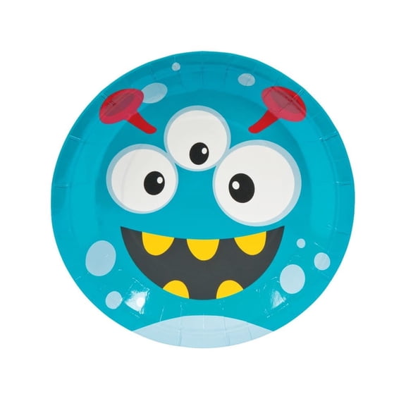 Mini Monster Dinner Plate (8Pc) - Party Supplies - 8 Pieces