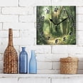 thumbnail image 3 of House in Forest Wall Clock Battery Operated Silent Non-Ticking Bedroom Office Kitchen Home School Decor 7.8"(Black), 3 of 10