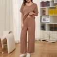 thumbnail image 2 of SnZhen Two Piece Sets for Women Summer Women's Summertime Short-sleeved Suit Casual Loungewear, 2 of 6