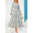 thumbnail image 7 of PRETTYGARDEN Women's Floral Maxi Dress Spring Long Sleeve V Neck Casual A Line Long Flowy Boho Party Dresses, 7 of 7