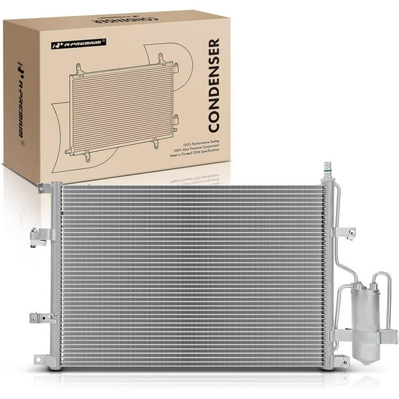 A-Premium Air Conditioning A/C Condenser Compatible with Volvo V70 S60 2001-2005, S80 1999-2006, XC70 2003-2005, Replace# 4970, 68488899