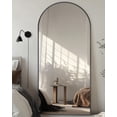 thumbnail image 2 of Full Length Mirror with Stand, 71"X28" Arched Full Body Mirror, Large Stand up M, 2 of 8