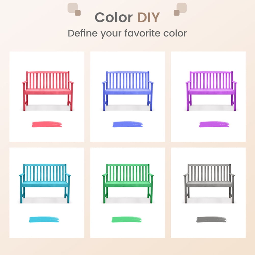 Aimee Lii 2-Seat Patio Wood Bench with Cozy Armrests and Backrest, Outdoor Patio Furniture Aimee Lii 2-Seat Patio Wood Bench with Cozy Armrests and Backrest, Outdoor Patio Furniture