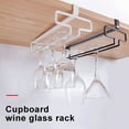 thumbnail image 6 of 1Pcs Metal Wine Glass Rack Under $5! Kadlawus Under Cabinet Wine Glass Rack, Metal Stemware Holder for Kitchen, Hanging Glass Storage for Bar, Space Saving Wine Glass Organizer, 6 of 9